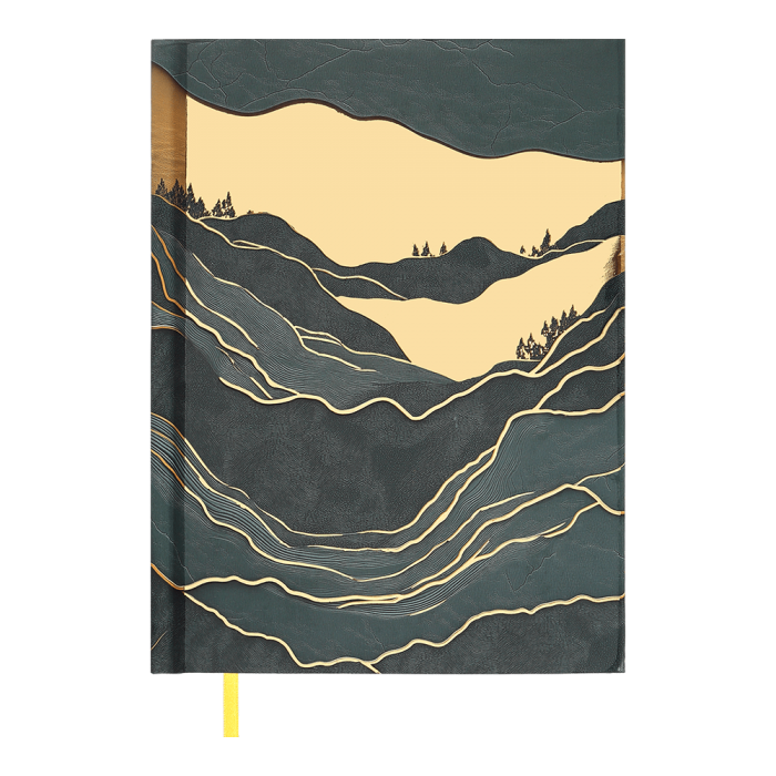 Щоденник недатований А5 Filling (золотий) 336стр