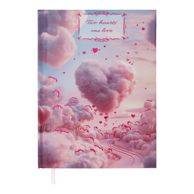 Ежедневник недатированный А5 Romantic (голубой) 336стр