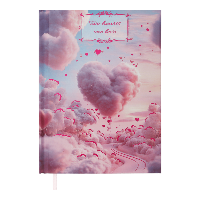 Щоденник недатований А5 Romantic (блакитний) 336стр