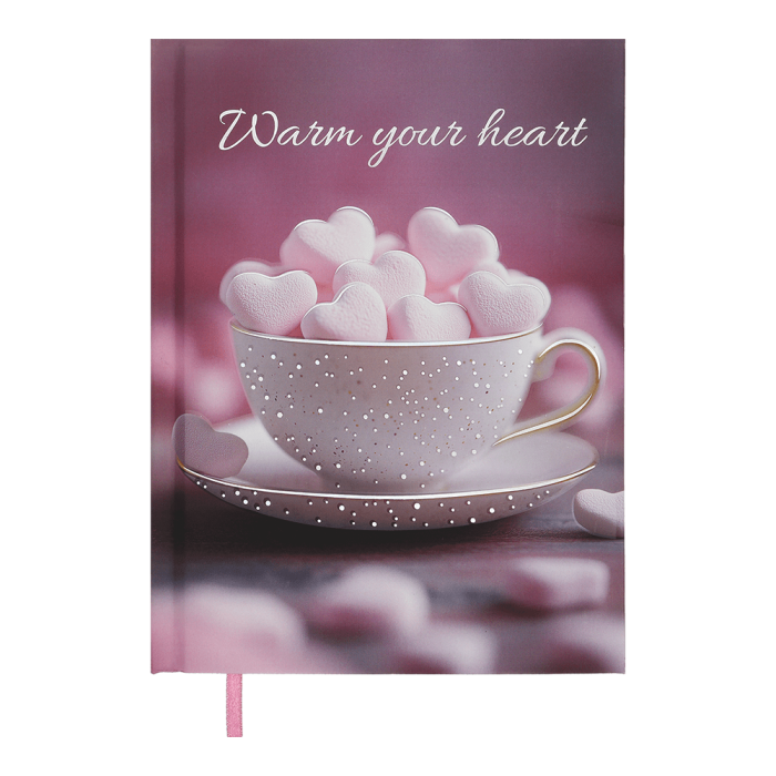 Щоденник недатований А5 Romantic (світло-рожевий) 336стр