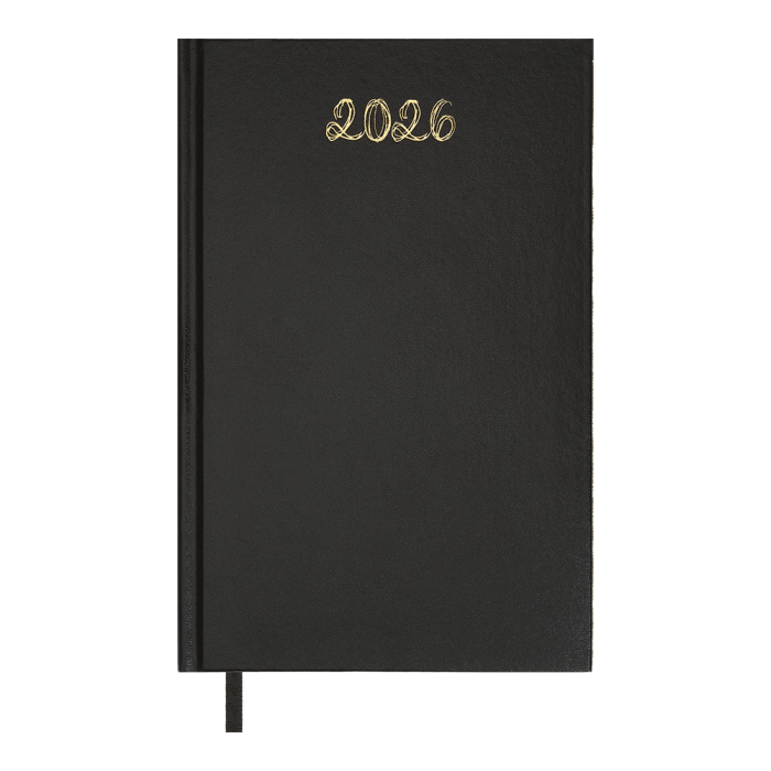 Ежедневник 2026 Optimal А5 (черный) 320л.