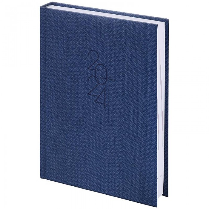 Щоденник датований кишеньковий Tweed (синій)