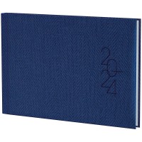 Еженедельник датированный карманный Tweed (синий)