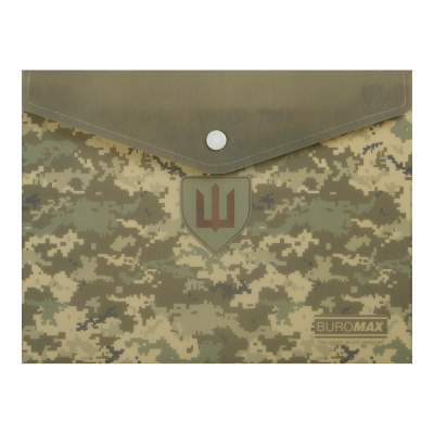 Папка-конверт на кнопке Military А5, зеленый BM.3919-04