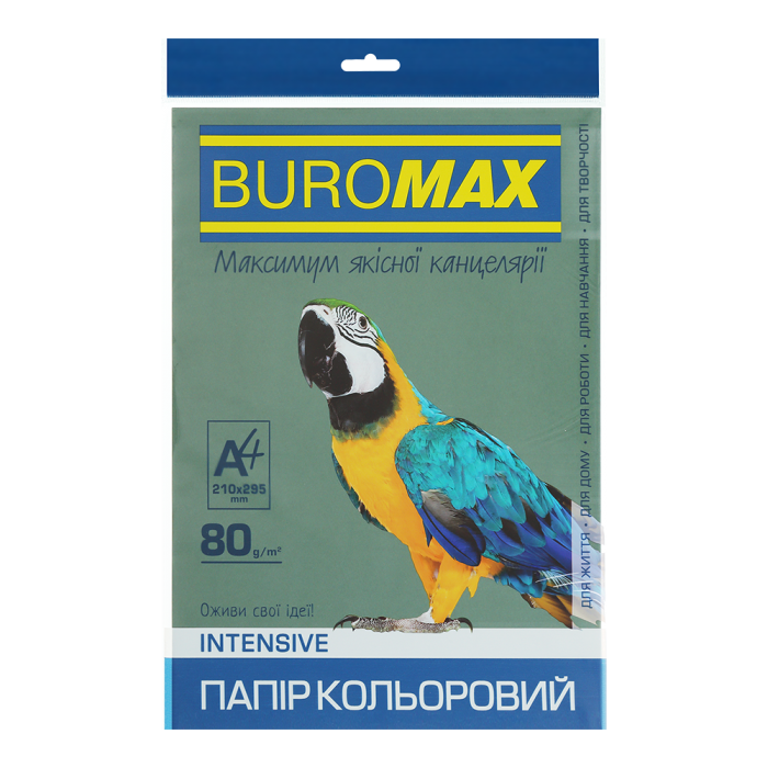 Папір кольоровий Dark (темно-зелений) А4, 80г/м2, 50арк.