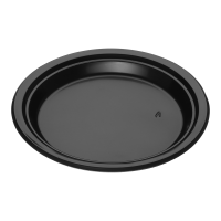 Тарілка одноразова Premium, чорна 220мм, 25шт/уп
