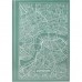Книга канцелярська Maps London (бірюзовий) А4, 96 аркушів , клітинка