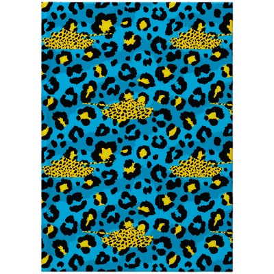 Книга канцелярская А4, Leopard 96 листов (клетка) голубой