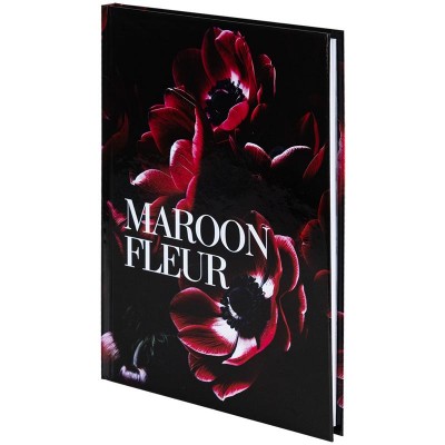 Зошит канцелярський Fleur А5, 96 аркушів, клітинка, Maroon