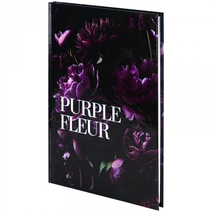 Тетрадь канцелярская Fleur А5, 96 листов, клетка, Purple