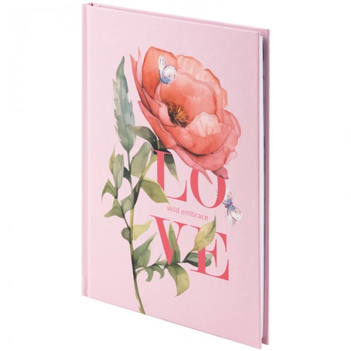 Тетрадь канцелярская А5, 96 листов, клетка, Love