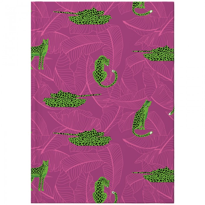Книга канцелярська А4, Leopard 96 аркушів (клітинка) рожевий
