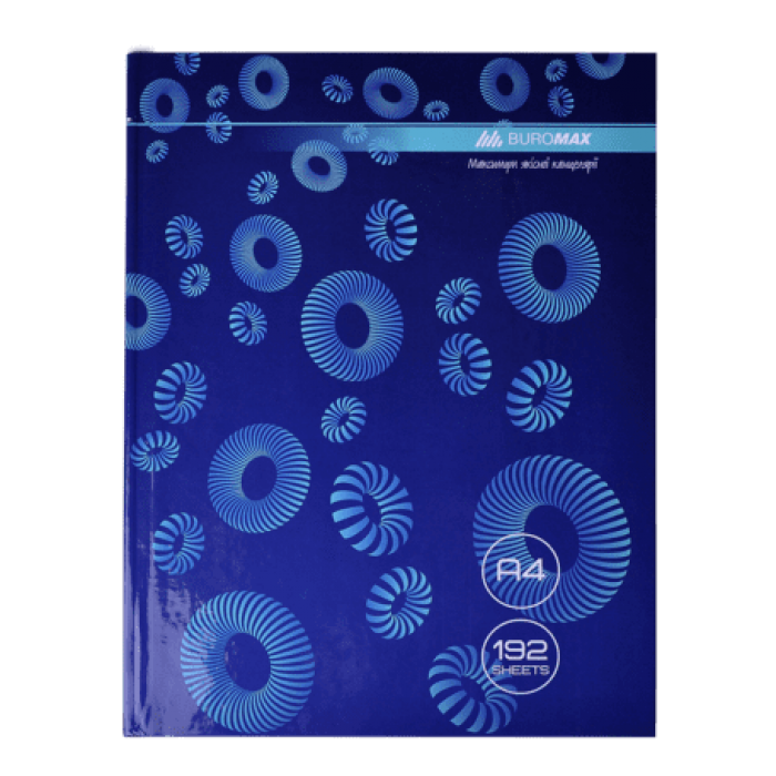 Книга канцелярська Modest А4 192 аркуша (клітинка) синій  bm.24419101-02