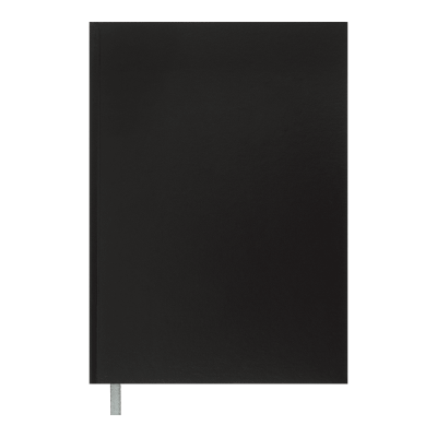 Книга канцелярська Optimal (чорний) А4, 144 аркушів, клітинка