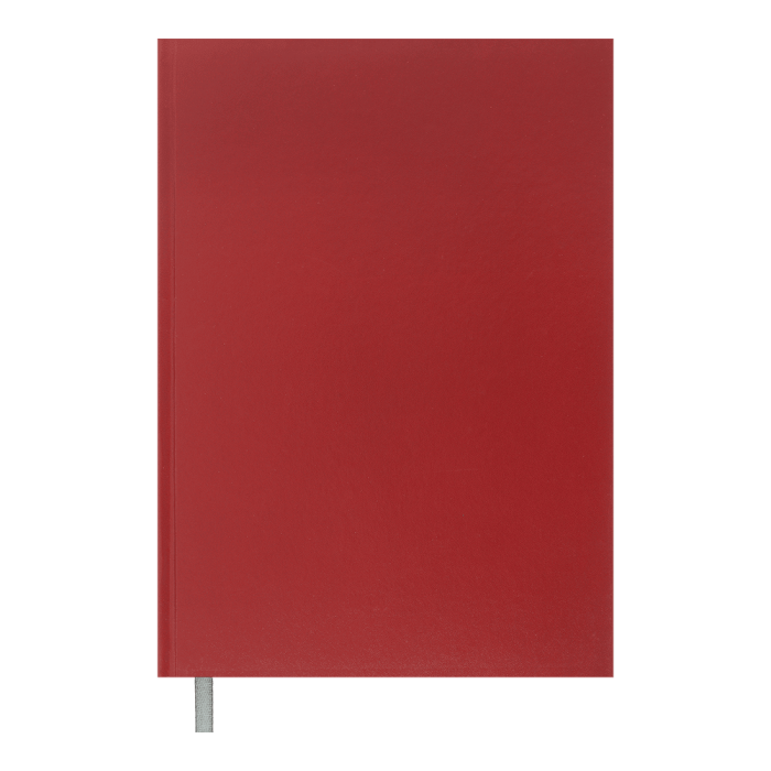 Книга канцелярська Optimal (бордовий) А4, 200 аркушів, клітинка