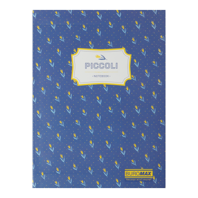 Книга записная PICCOLI А5, 80 листов (клетка) синий