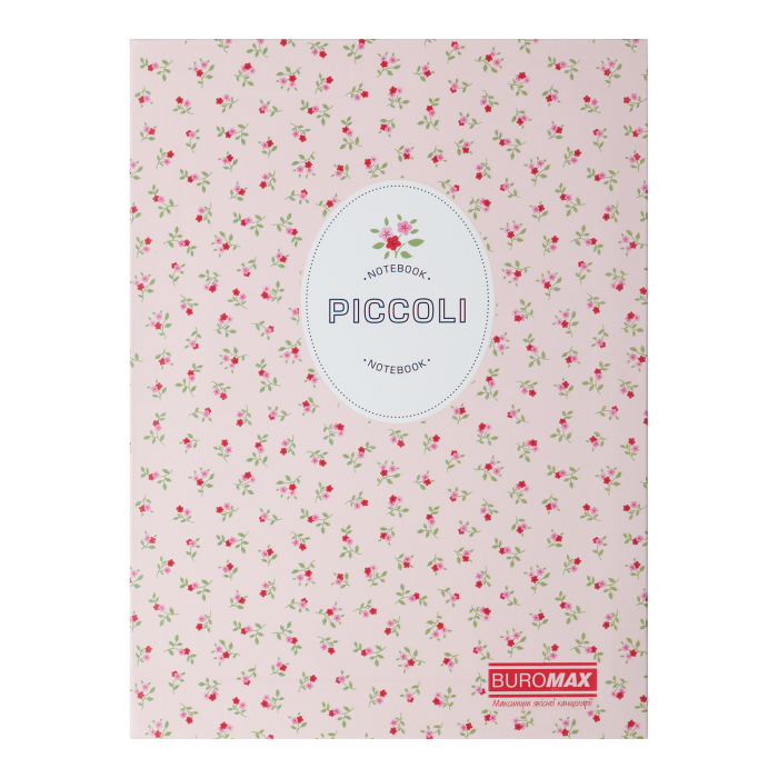 Книга записна PICCOLI А5, 80 аркушів (клітинка) світло-рожевий