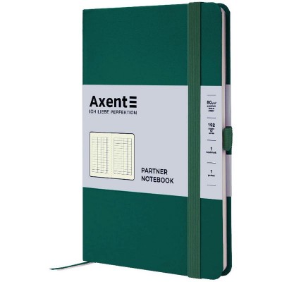 Книга записная Partner 125х195мм (зеленый лес/клетка) 8201-61-a
