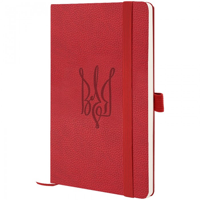 Книга записна Partner Soft Skin Воля 125х195мм (червоний/клітинка) 