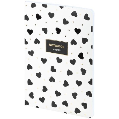 Зошит канцелярський А5, 80 аркушів, клітинка, Black&White