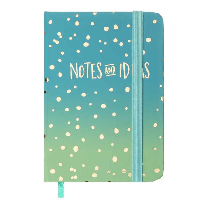 Книга записна на гумці Gradient А7 80арк. (клітинка) синій