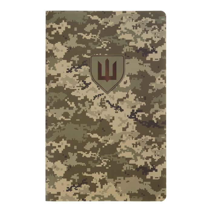 Книга записна Military А5, 64арк. клітинка (синт.камінь/піксель)