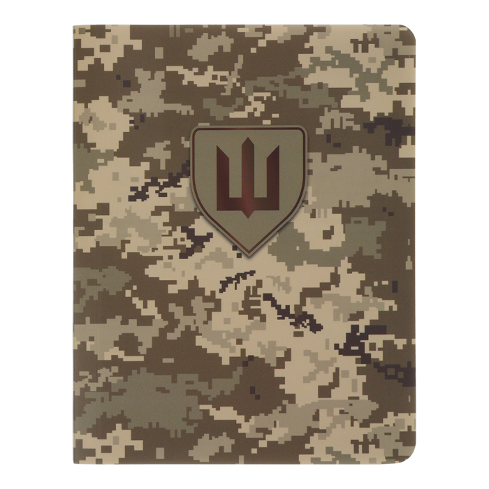 Книга записна Military А6, 64арк. клітинка (синт.камінь/піксель)