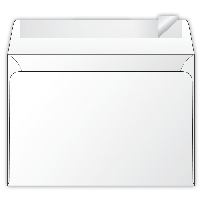 Конверт С6 самоклеючий, білий (1000шт/ящ)