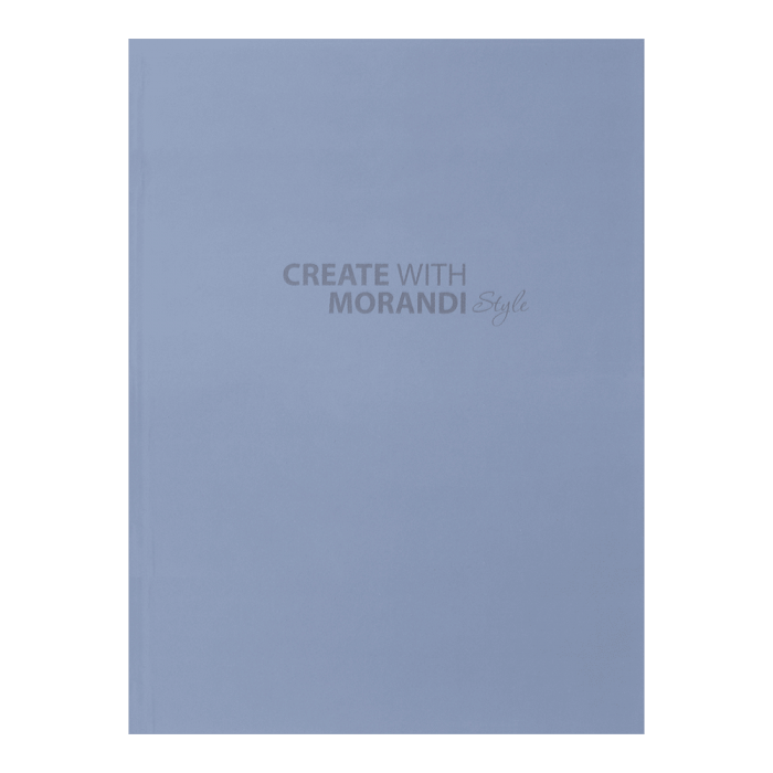 Книга записна Morandi Style А5, 80 аркушів (клітинка) маренго