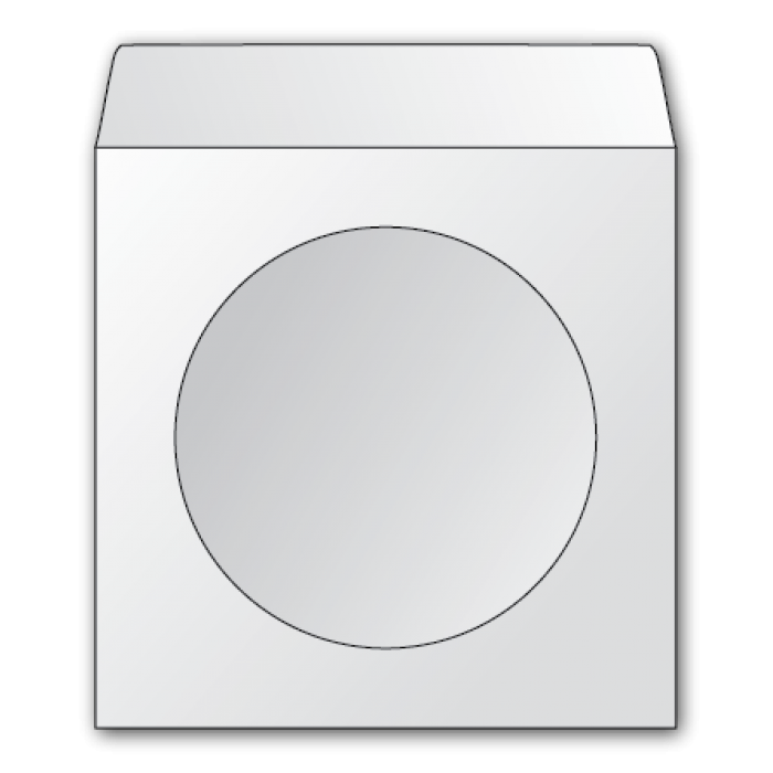 Конверт CD з вікном, білий (50шт) 