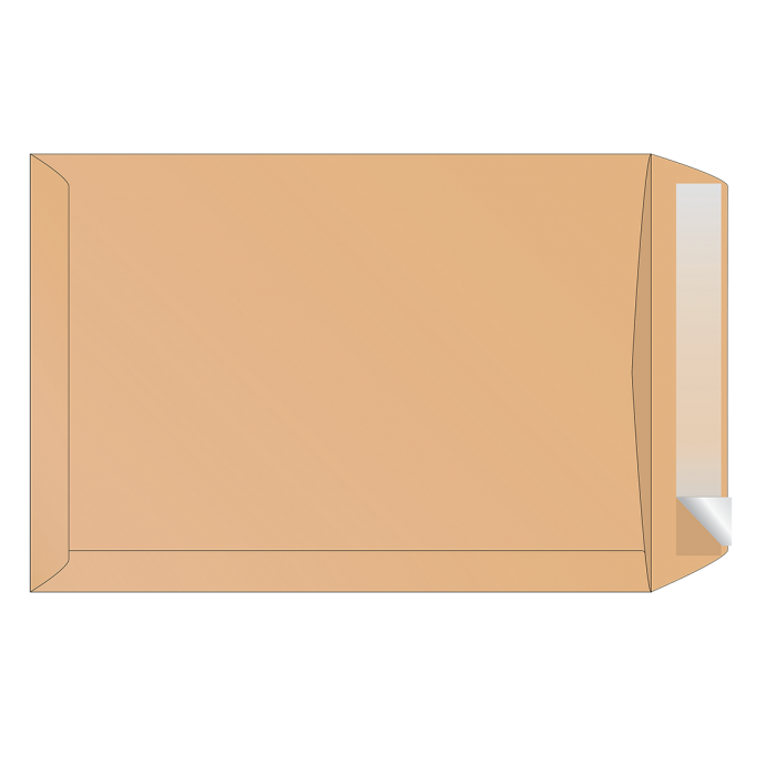 Конверт Е4 (280х400мм) самоклеючий крафт (250шт/ящ)