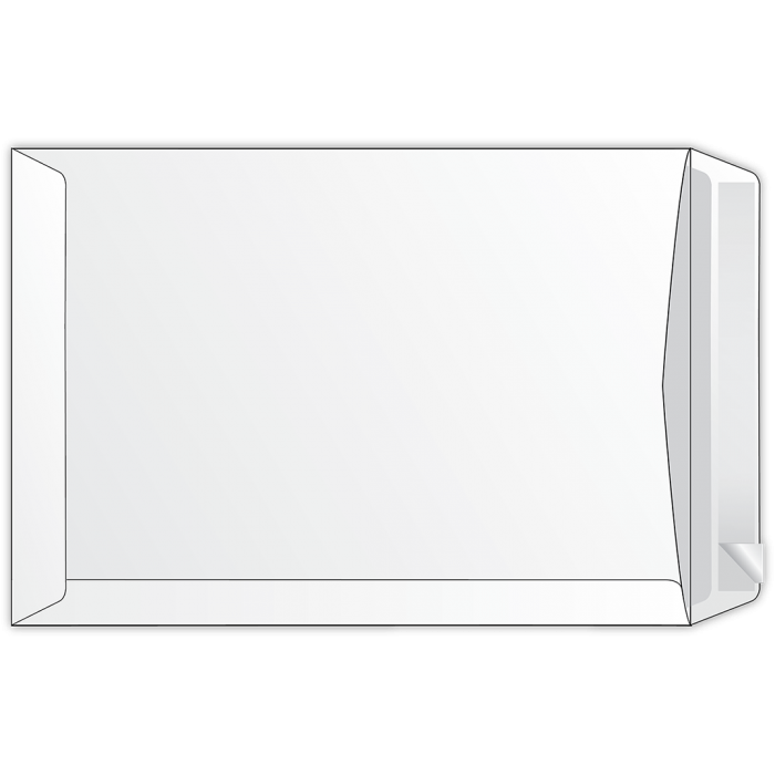 Конверт В5 самоклеючий білий (500шт/ящ)