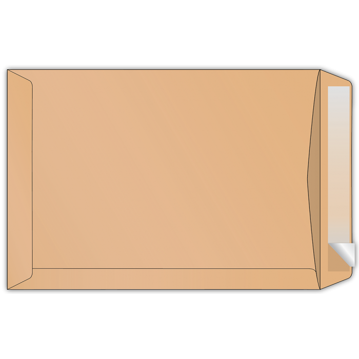 Конверт В5 самоклеючий крафт (500шт/ящ)