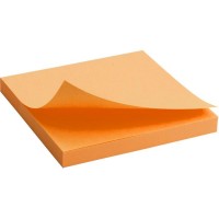 Блок бумаги с липким слоем "Brilliant" 75х75, оранжевый 2414-15-A