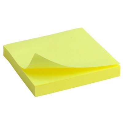 Блок бумаги с липким слоем 75х75мм. желтый D3414-11