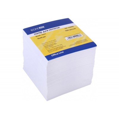 Блок паперу для записів 9х9см, 1000арк (не склеєний) 