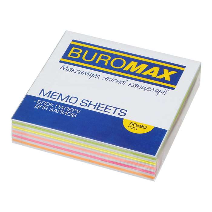 Блок паперу LUX Зебра Neon (не склеєний) 90х90х20мм