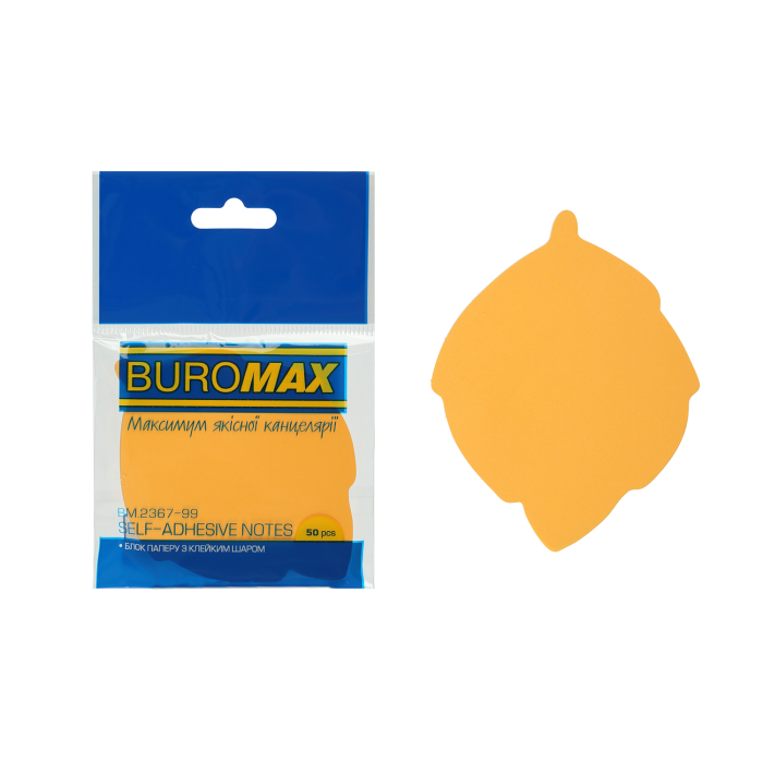 Блок паперу для заміток з клейким шаром Листок 50арк.