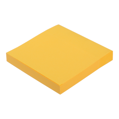 Блок бумаги для заметок с клейким слоем Неон 75х75мм  (оранжевый) BM.2382-11