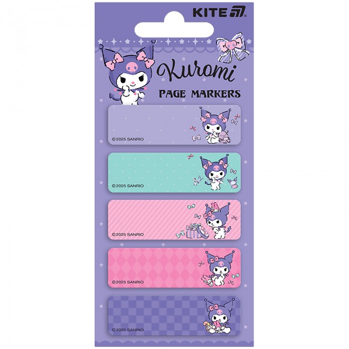 Закладинки паперові Kuromi, 5х15х50мм,100 шт.