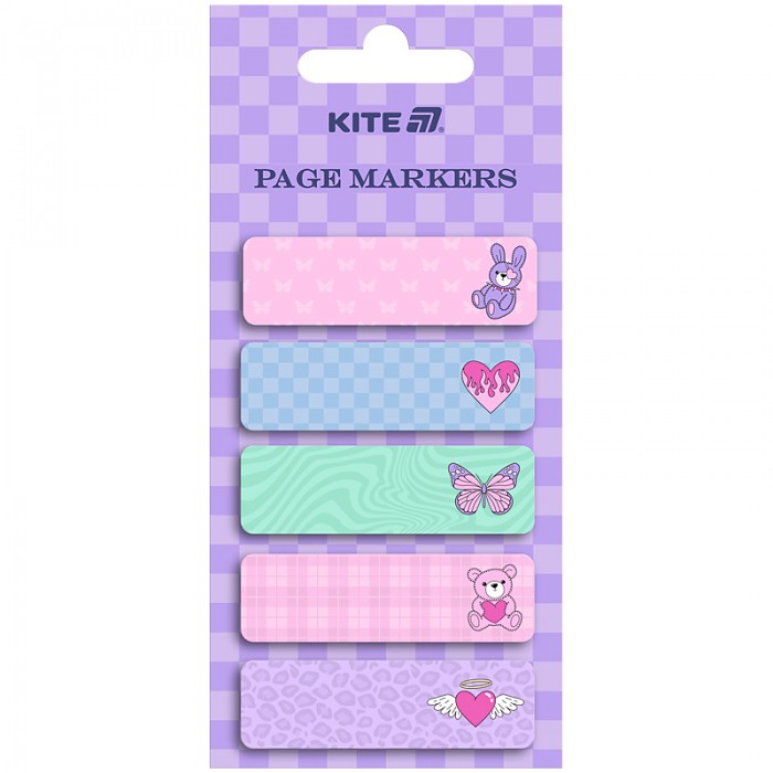 Закладинки паперові Pixel Game, 5х15х50мм,100 шт.