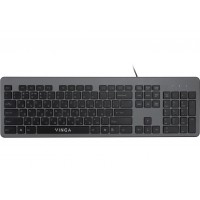 Клавіатура дротова Vinga KB735 black-grey 