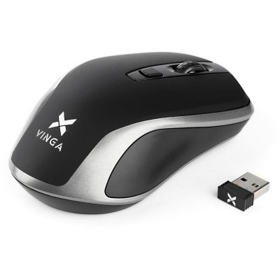 Миша Vinga MSW-909 Silent black-grey (бездротова)