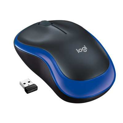 Миша бездротова Logitech M185 blue