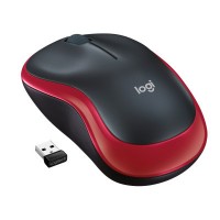 Миша бездротова Logitech M185 red