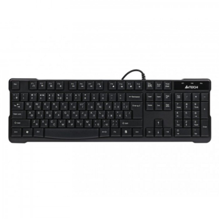 Клавіатура дротова A4Tech KR-750-BLACK-US