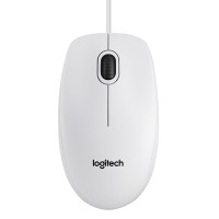 Миша Logitech B100 White (дротова)