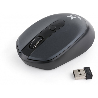 Мышка беспроводная Vinga MSW-908 Silent Click grey