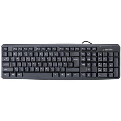 Клавіатура дротова Defender Element HB-520 USB UKR Black