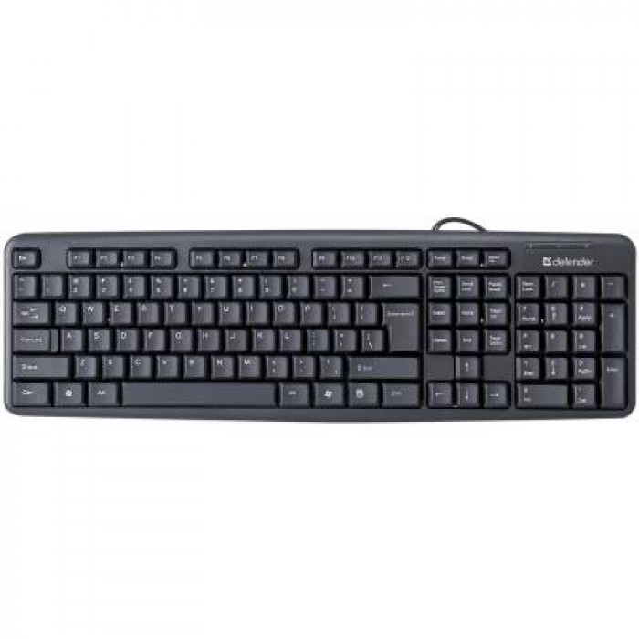 Клавіатура дротова Defender Element HB-520 USB UKR Black